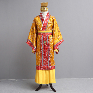 成人古装秦始皇龙袍男汉服演出服汉武帝太子儿童唐朝皇帝龙袍服装