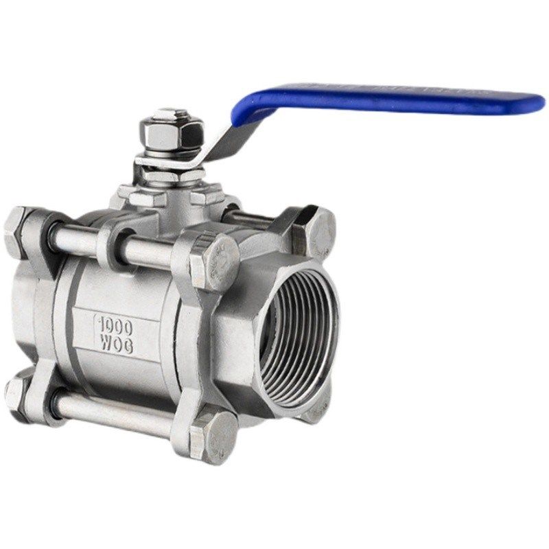 316L不锈钢焊接球阀三片式球阀Q61F-3PC丝扣内螺纹手动球阀6分1寸