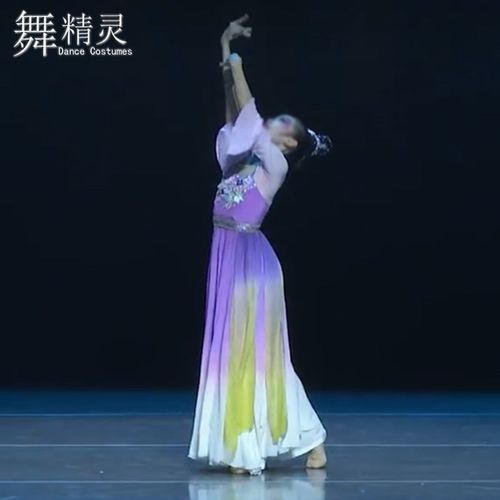古典舞演出服汉唐舞蹈少儿表演云岫诗画舞蹈服飘逸大摆裙练习艺考