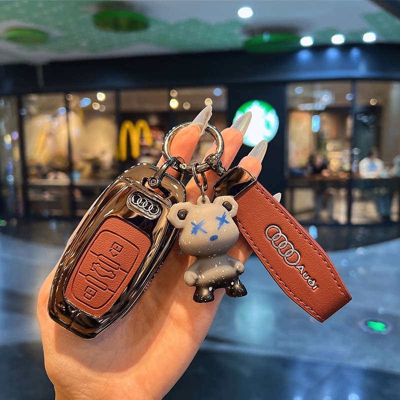 适用于12-18款奥迪A6L钥匙套老款Q5汽车A8L扣A4L专用全包壳男士女