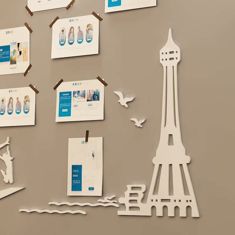 少女心网红情侣墙贴画3d立体酒吧奶茶温馨卧室宿舍床头贴房间装饰