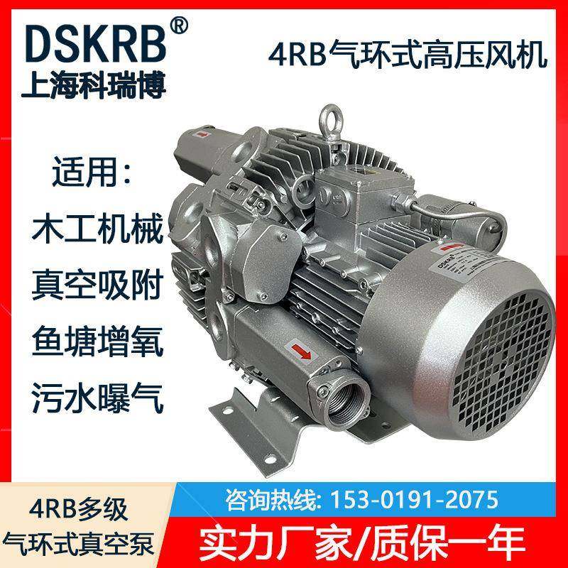 4RB-510-H16380V1.6KW污水处理曝气用大吸力气环式真空泵