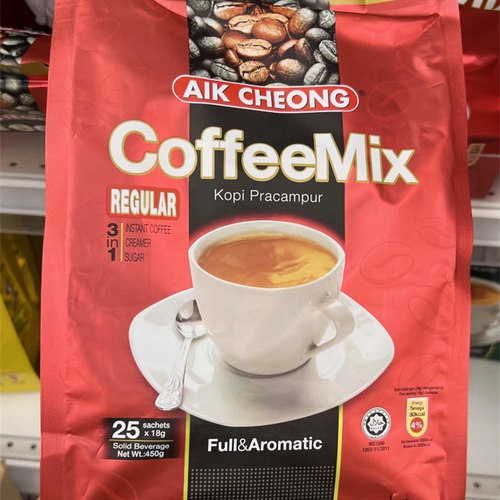 【原装】马来西亚AIK CHEONG益昌老街Coffee Mix原味速溶咖啡粉