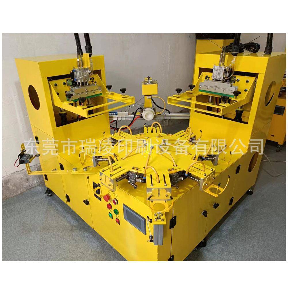 气球丝印机气动双色气球丝网印刷机