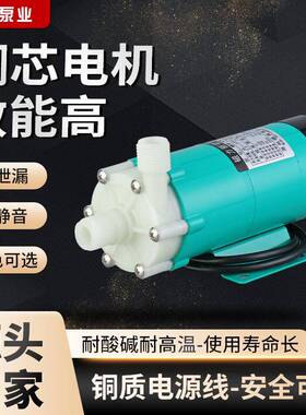厂家供应MP-15rm耐酸碱磁力泵化工药物卧式微型工程塑料驱动循环