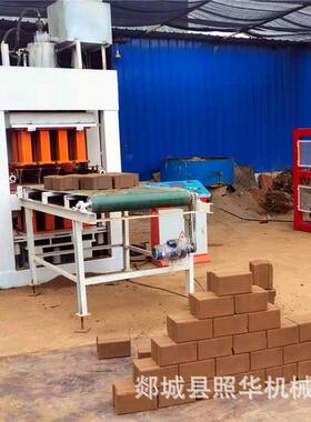 畅销非洲美洲的QT5-10大型自动100吨压力液压粘土连锁砖制砖机