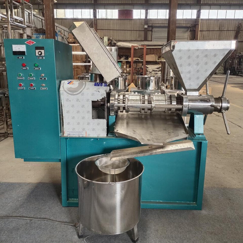 商用新款榨油机中型小型大型家用大豆冷热菜籽花生全自动两用胡麻