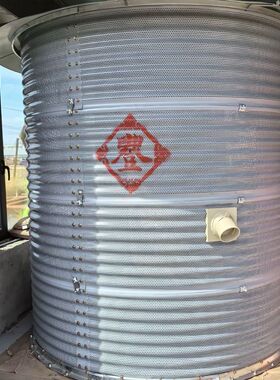 玉米专用大型粮仓饲料养殖镀锌板料塔散装猪舍麦种稻谷种储存厂家