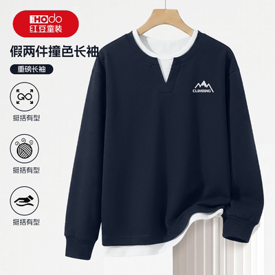 红豆童装男童卫衣春秋款帅气衣服