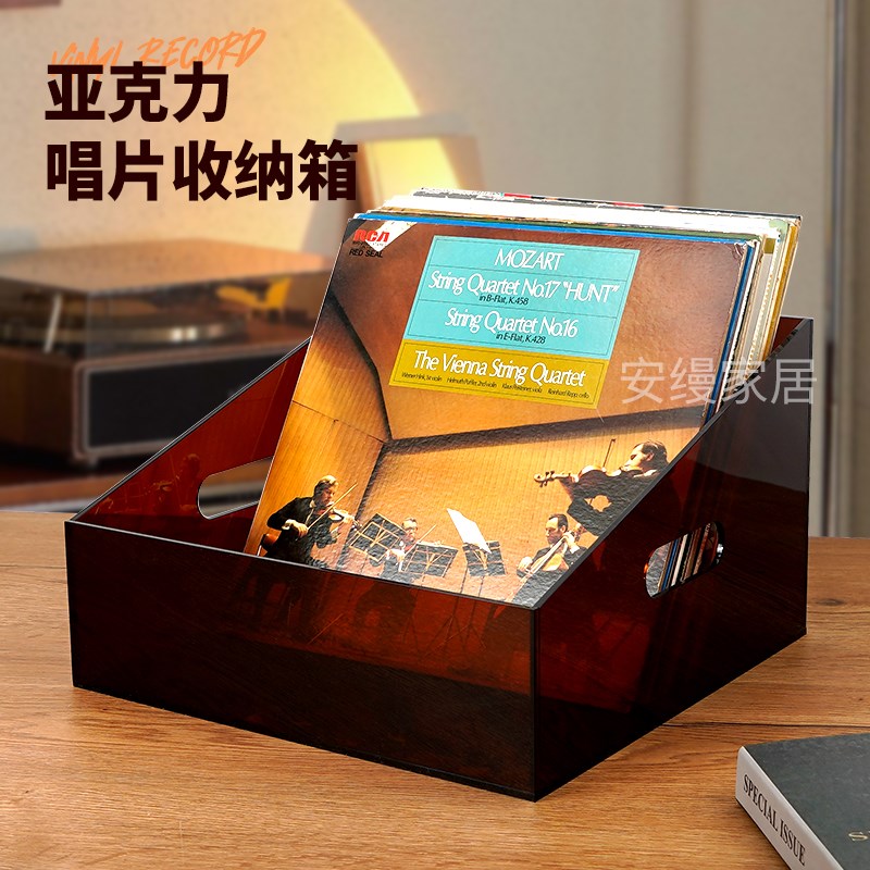 黑胶唱片收纳架寸收纳柜示盒简约碟片箱