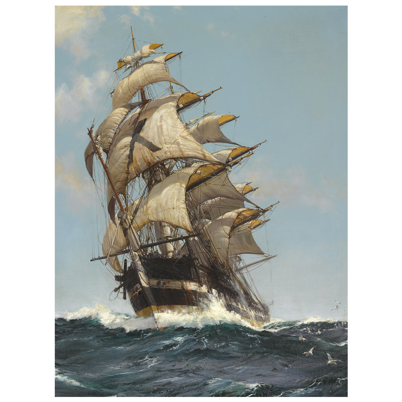 现代简约西班牙帆船航海时代房间玄关挂画壁画框画
