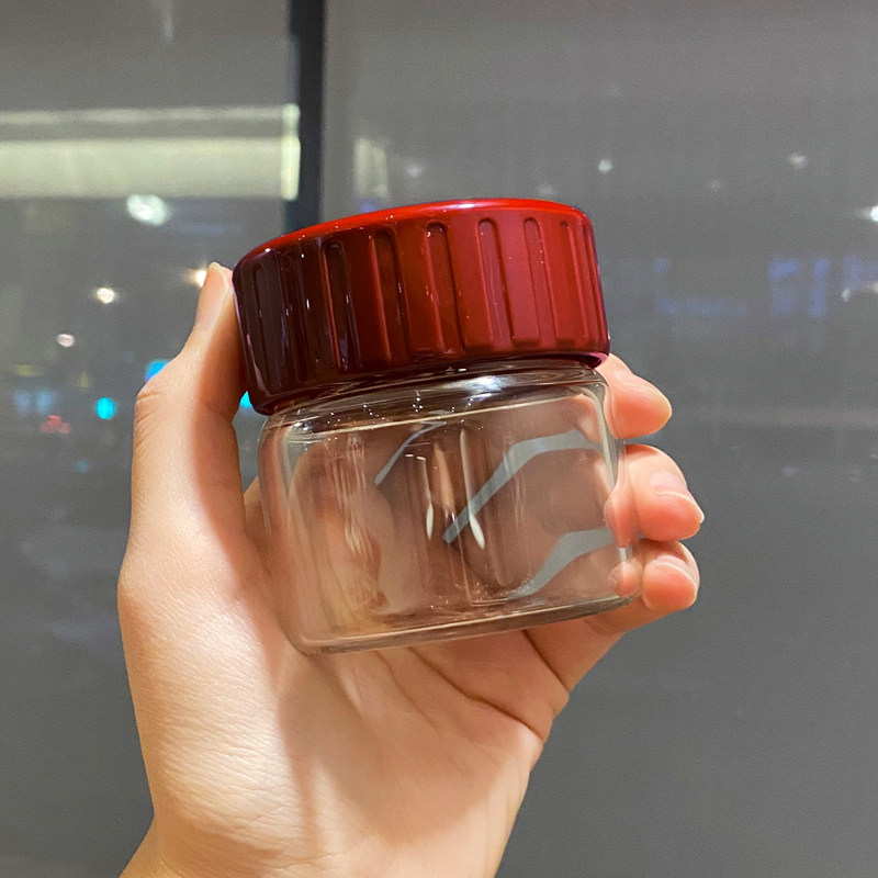 韩版简约玻璃杯单层女生可爱网红杯女风小巧便携杯