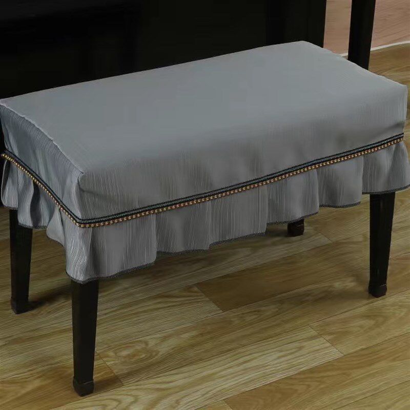 钢琴凳罩换鞋凳罩化妆凳套罩坐垫椅垫欧式蕾丝床头柜罩定琴凳套