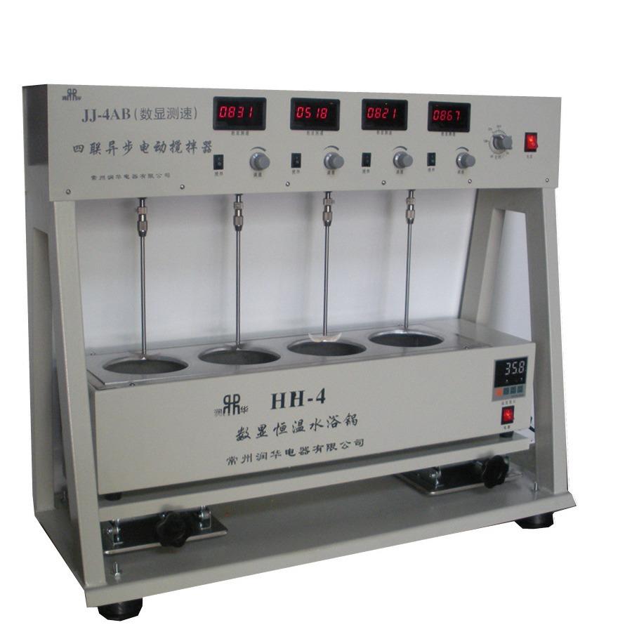 电动搅拌器JJ-4AB四联独立搅拌测速控温厂家推荐