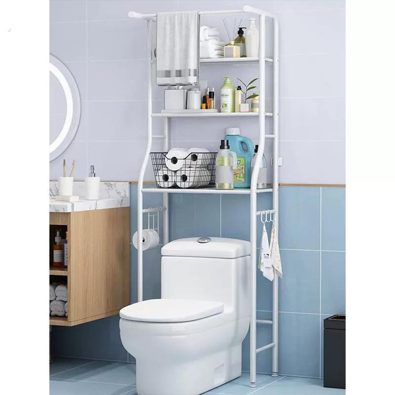 不锈钢浴室多功能卫生间厕所马桶上方置物架多层落地洗衣机收纳柜