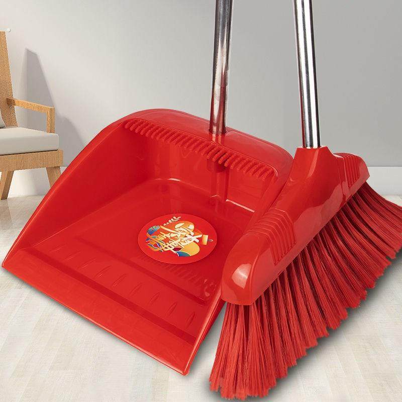 大红色结婚扫把簸箕套装婚庆乔迁家用单个扫地红扫帚笤帚撮箕组合