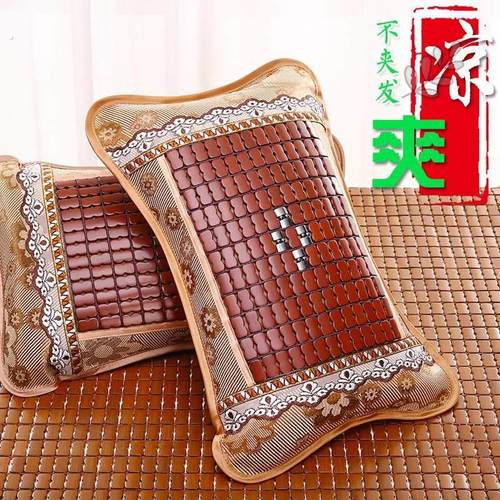 夏天凉枕头麻将凉席竹藤枕茶叶学生成人冰丝单人枕头芯季凉爽