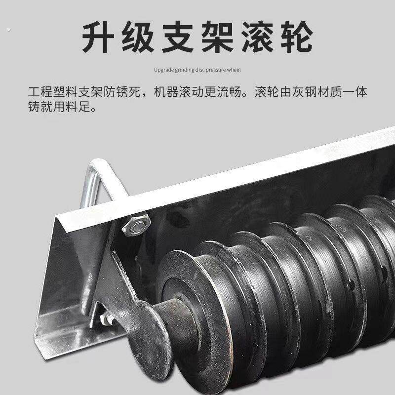 德国精工水泥路面压纹器手动防滑拉纹划线器马路滚筒滚轮压纹纹路