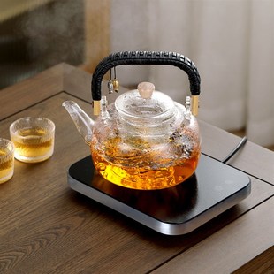 玻璃烧水养生壶家用小型 电陶炉煮茶壶静音迷你煮茶器套F装
