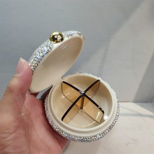 小药盒分装携带便携式迷你早午晚药物收纳盒家用大容量食品级