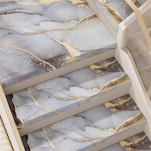 环保轻奢楼梯垫皮革静音无味w防滑家用吸水速干台阶pvc折边地垫