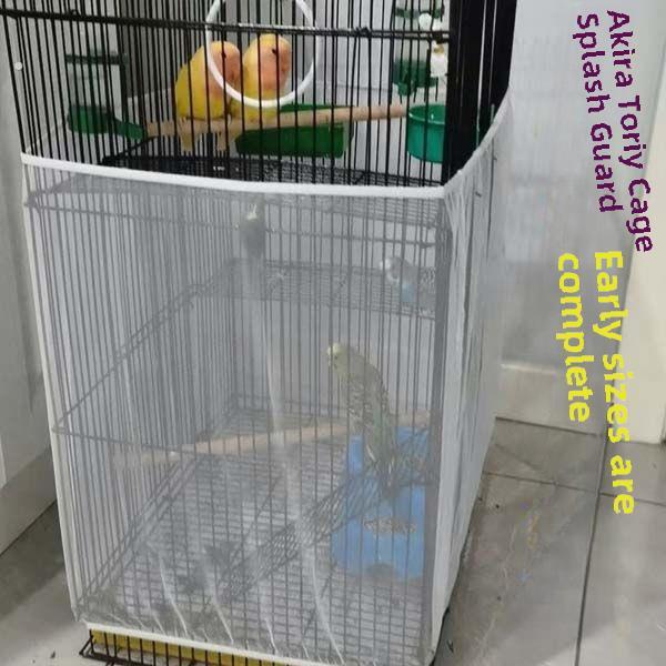 鸟笼防溅洒罩子鸟笼防飞溅鸟笼防溅网罩鸟笼罩布鸟笼网羽屑防甩食