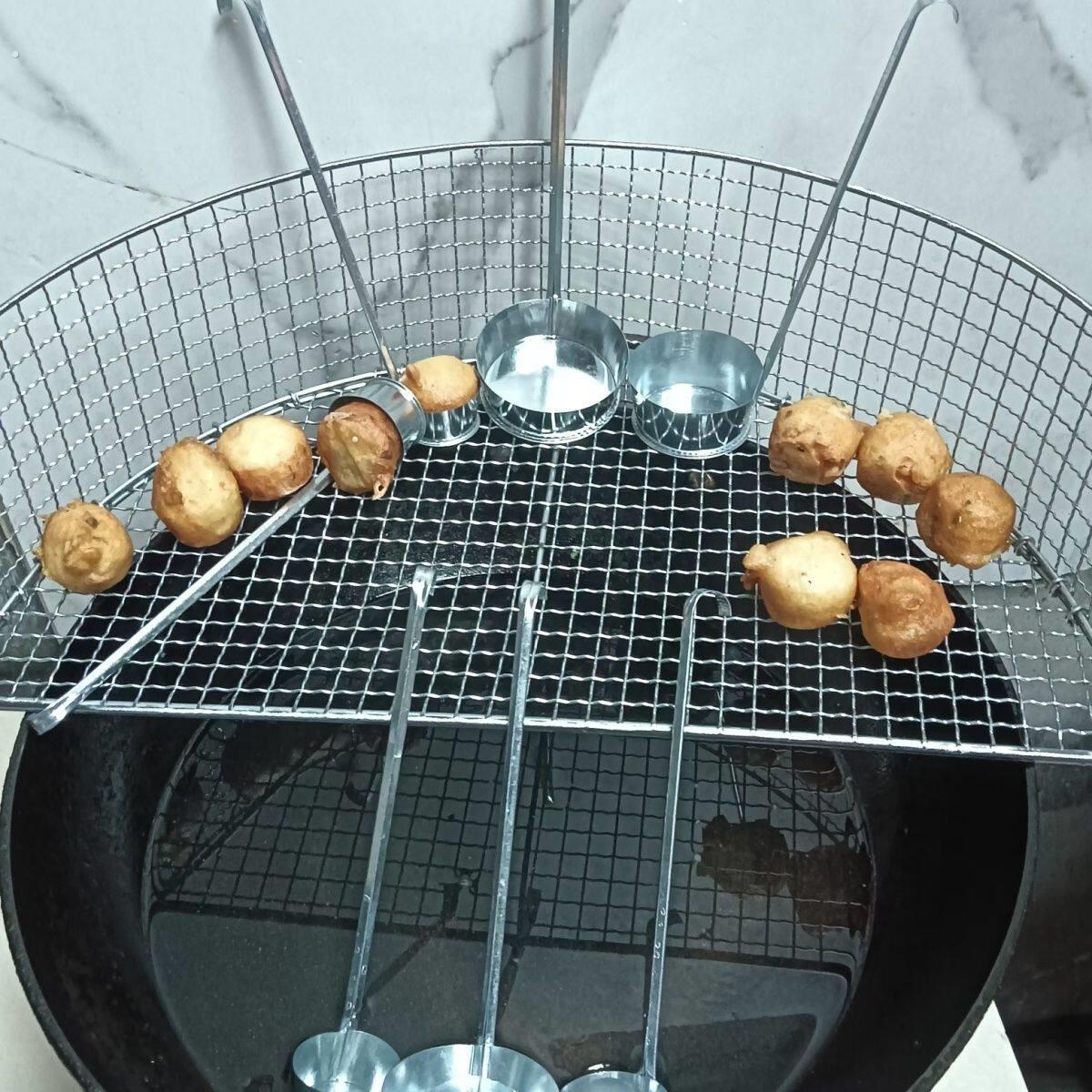 油条沥油筐油炸锅炸网炸篮 滤油架餐具笼/架漏勺厨房置物架角架