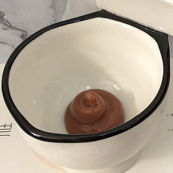 搞怪恶搞马桶水杯带盖沙雕陶瓷马克杯愚人节男生送女朋友生日礼物