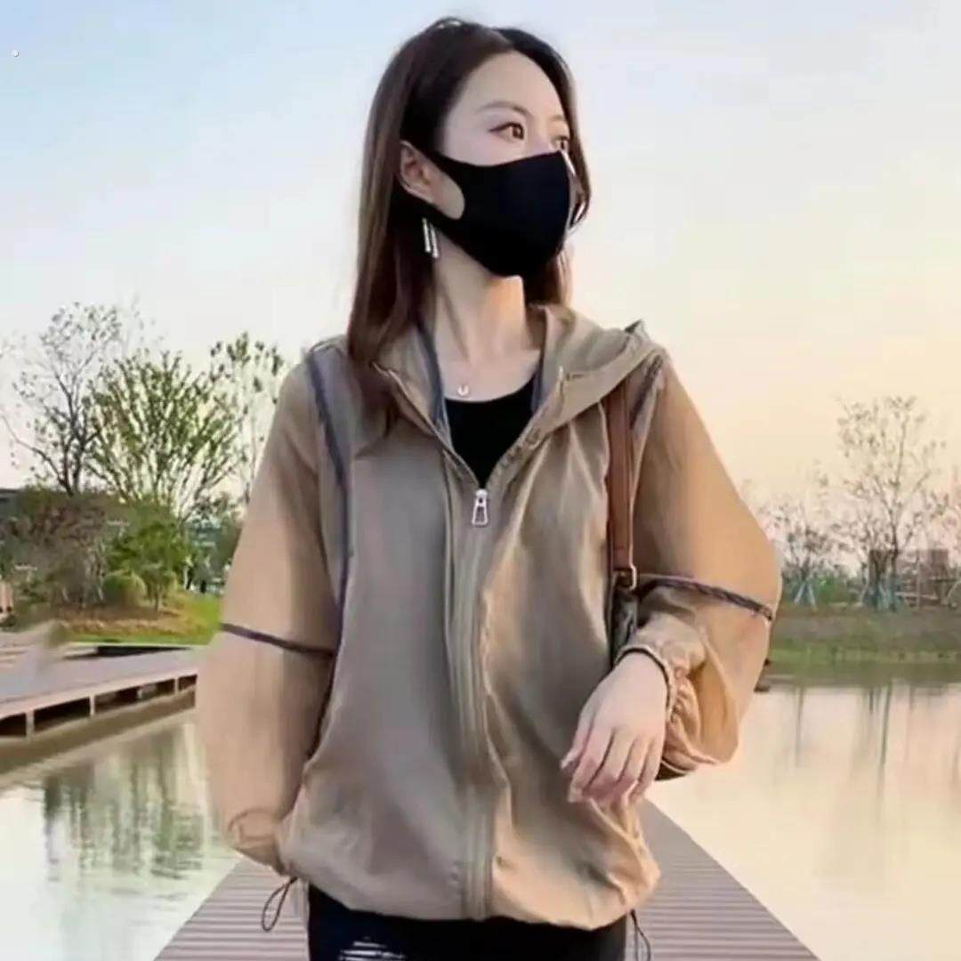 2025新款防晒衣女夏季外套上衣妈妈装宽松休闲透气百搭外穿防晒服