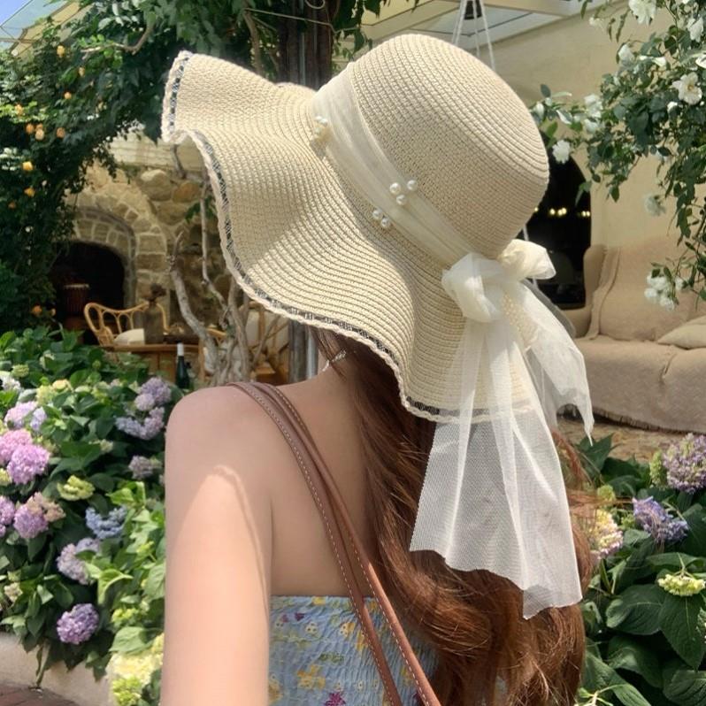 独特漂亮的摄影帽，漂亮的草帽，森林田园风帽子，西北旅游度假帽