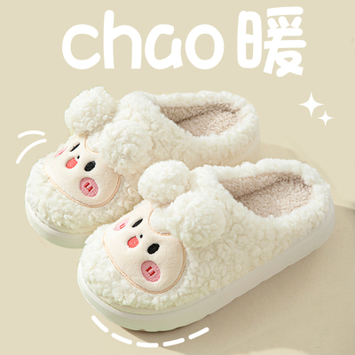 棉拖鞋女款2025新款秋冬季室内