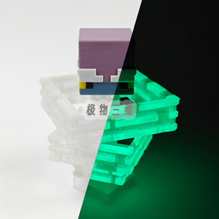 我的世界旋风人可旋转MC像素游戏周边手办冰箱贴礼物夜光关节可动