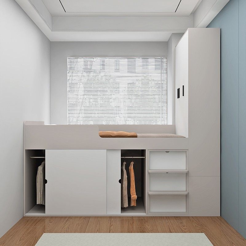 小户型简约上床下柜组合多功能儿童半高床储物床衣柜定制,住宅家具,衣柜床,淘宝优惠券,粉丝福利购,淘宝优惠卷