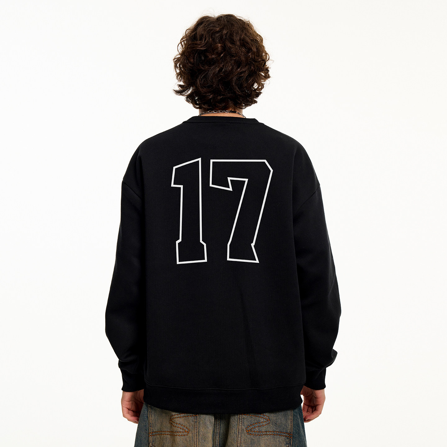 美式复古潮流街头嘻哈数字圆领卫衣男国潮运动风长袖情侣无帽上衣,男装,卫衣,淘宝优惠券,粉丝福利购,淘宝优惠卷