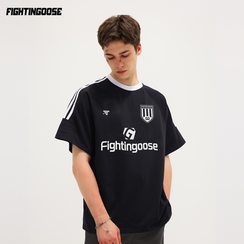 男生短袖美式穿搭情侣装