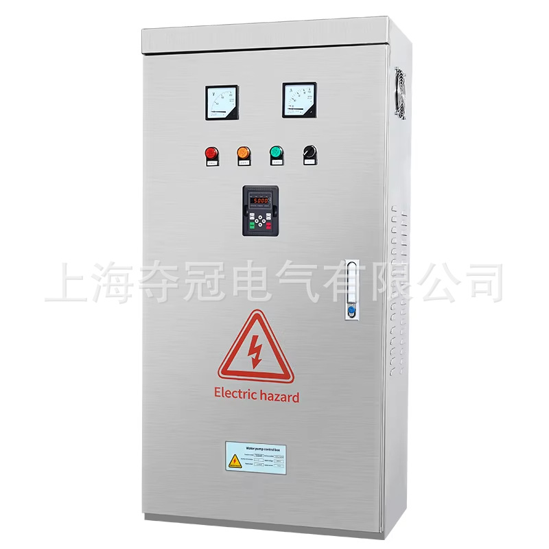变频恒压气压控制三相一拖二供水控制柜变频器压力控制调速变频柜