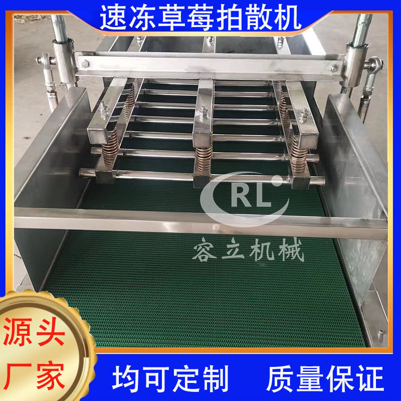 商用速冻草莓拍散机连续式速冻果蔬拍散设备全自动拍散机器
