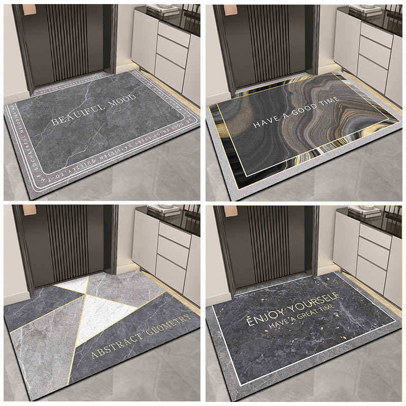 入户门地垫家用玄关大门口门垫丝圈地毯轻奢垫客厅进门脚垫大理石