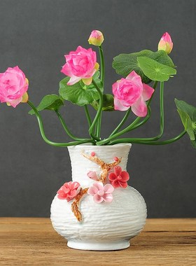 中式家居创意花瓶客厅电视柜酒柜装饰品玄关鹿摆件结婚礼物送新人