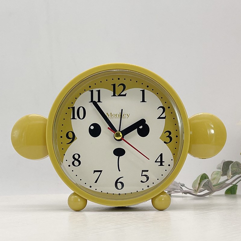创意超萌静音小闹钟学生用儿童女可爱卡通简约桌面卧室床头时钟表