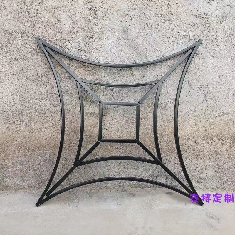 婚庆道具铁艺水晶珠帘婚礼堂舞台空中布置装饰圆环吊顶挂架线帘黑