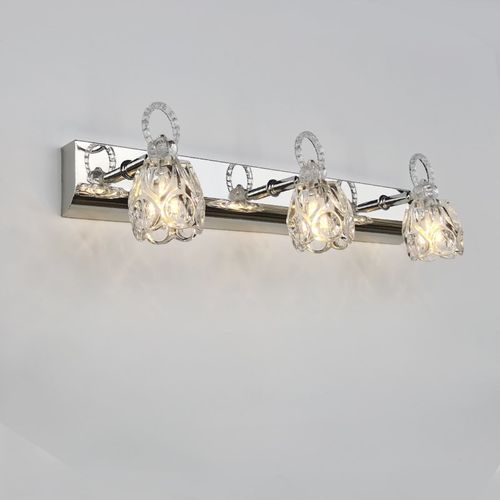 不锈钢镜前灯卫生间浴室洗漱台梳妆镜柜灯节能ledG 4插泡可免打孔