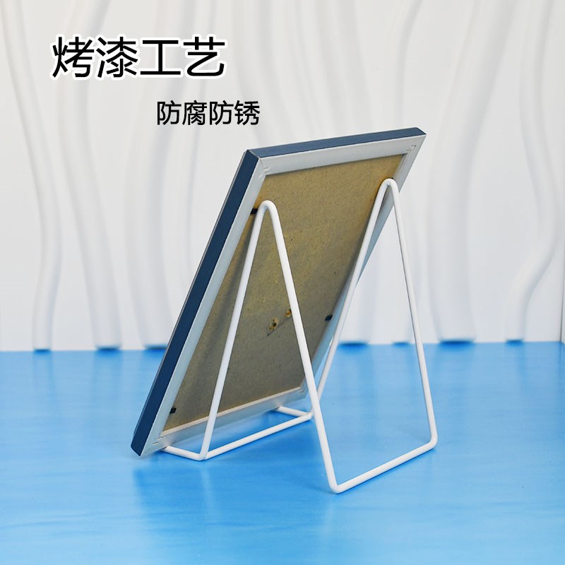 铁艺托架相框画框支架客厅装饰画奖牌玻璃照片展示桌面支撑架图片