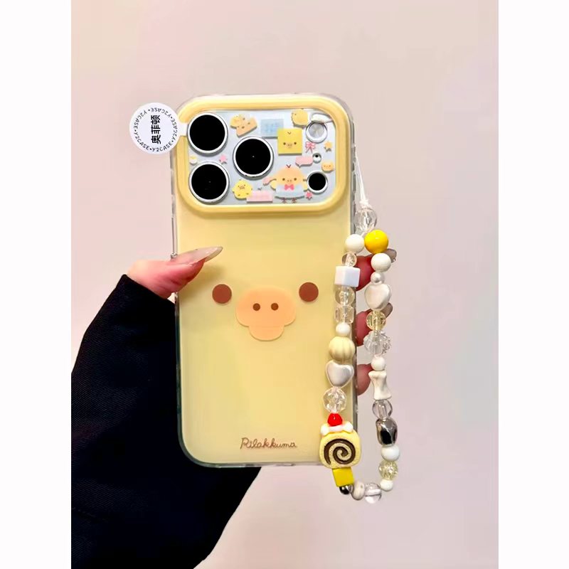 可爱鼻孔鸡挂链适用于17苹果/华为/小米/vivo/oppo太空手机壳iPhone17promax/16/15小米17PROmate70/pura70套