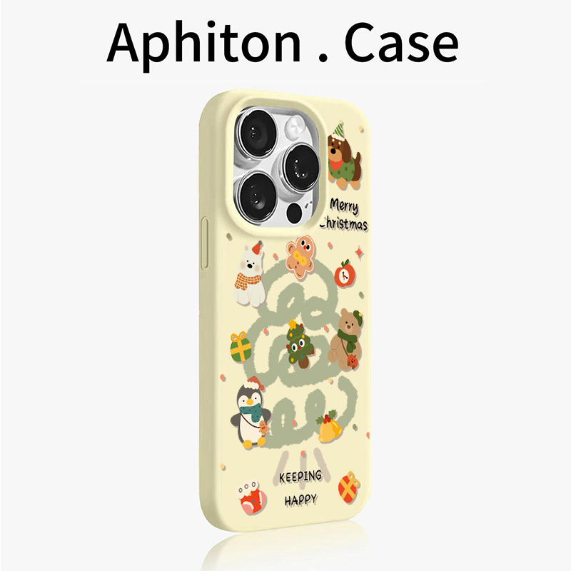 小狗企鹅圣诞树适用于iPhone17promax/16手机壳苹果15pro/14肤感大孔ip12promax华为Pura80小米17oppo软vivo