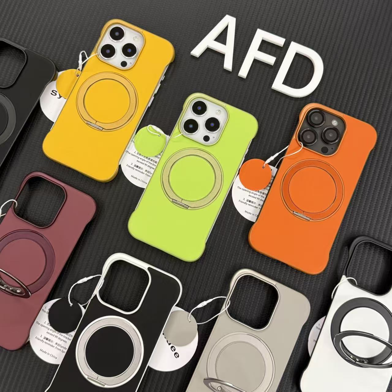 ins高级磁吸适用于17苹果17/16promax手机壳iPhone15PRO无边框贴皮支架13pro/12苹果14promax套11卡通16Plus