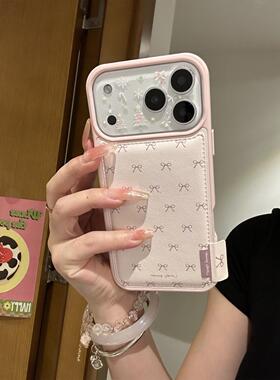 满屏蝴蝶结标签适用苹果17promax/16pro/15plus/14香奈鼓包手机壳iPhone13小众12promax新款11个性ip17pro套