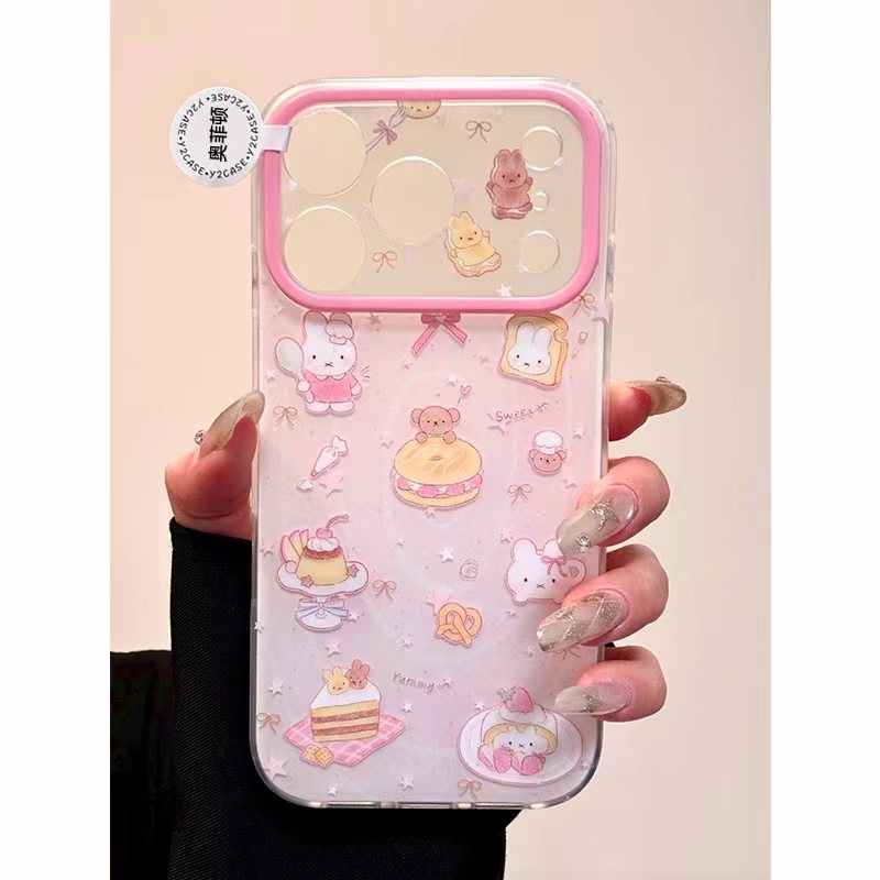 面包甜点米菲适用于17iPhone17promax/16plus/15pro手机壳苹果13白色精孔ip17AIR新款12PROMAX11保护套15潮