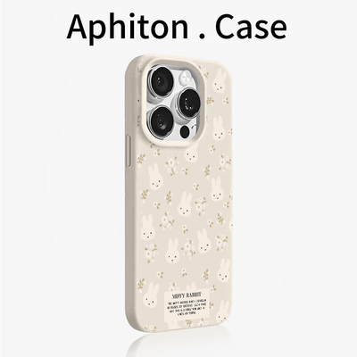 粉嘟碎花米菲兔适用于iPhone17promax/16手机壳苹果15pro/14肤感大孔ip12promax华为Pura80小米17oppo软vivo
