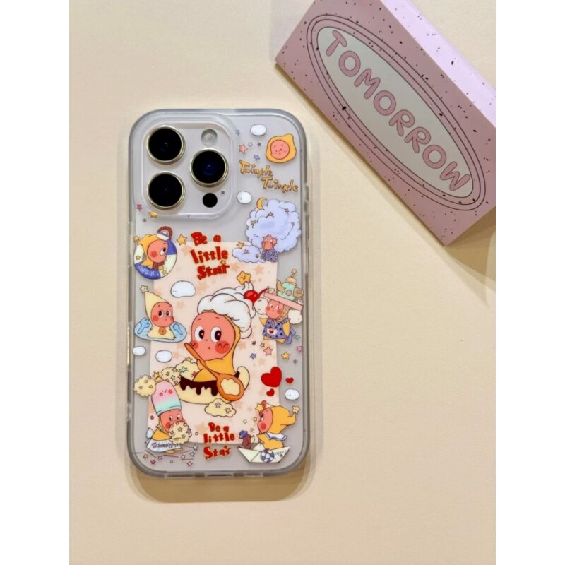 勺子星星人适用于17苹果/华为/小米/vivo/oppo手机壳iPhone17/16promax磨砂大孔ip15/14Plus个性pura70软套,3C数码配件,手机保护套/壳,淘宝优惠券,粉丝福利购,淘宝优惠卷